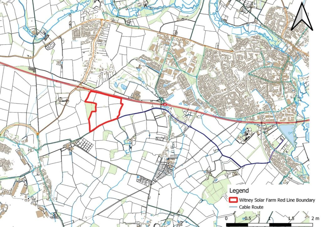 Picture 4 - Figure 4 Witney Solar Farm and Cable Route